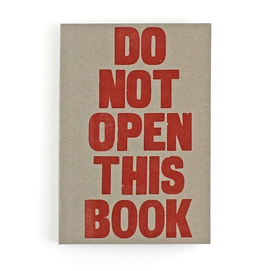 Notitieboek Do Not Open This Book