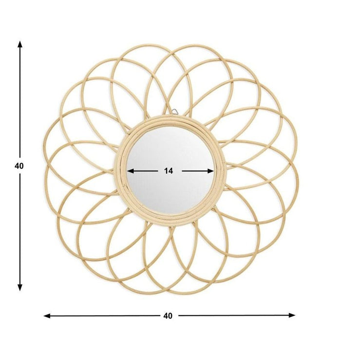 Spiegel Kea Rond Natural 40x40x2 Krossproducts | De online winkel voor hebbedingetjes