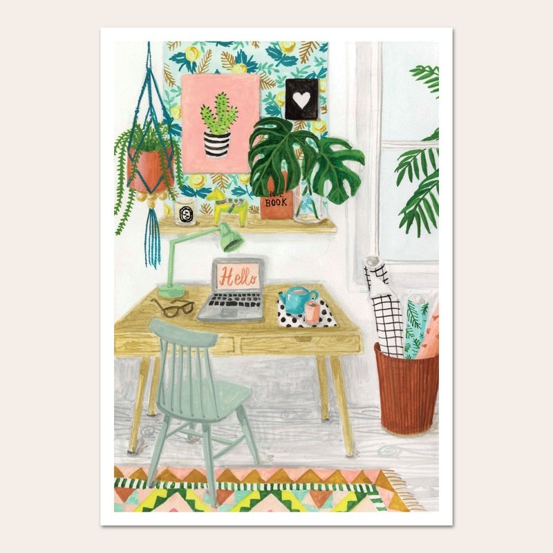 Melanie Voituriez A4 Print Happy Place