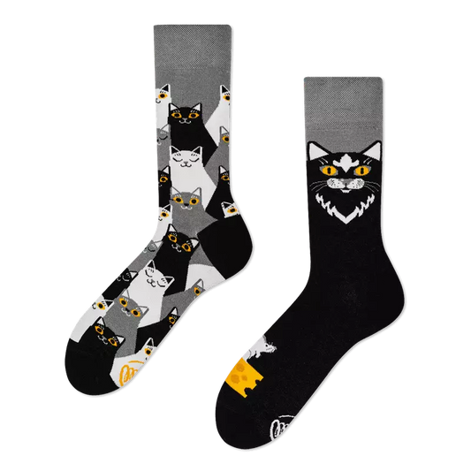 Many Mornings Sokken | Black Cat