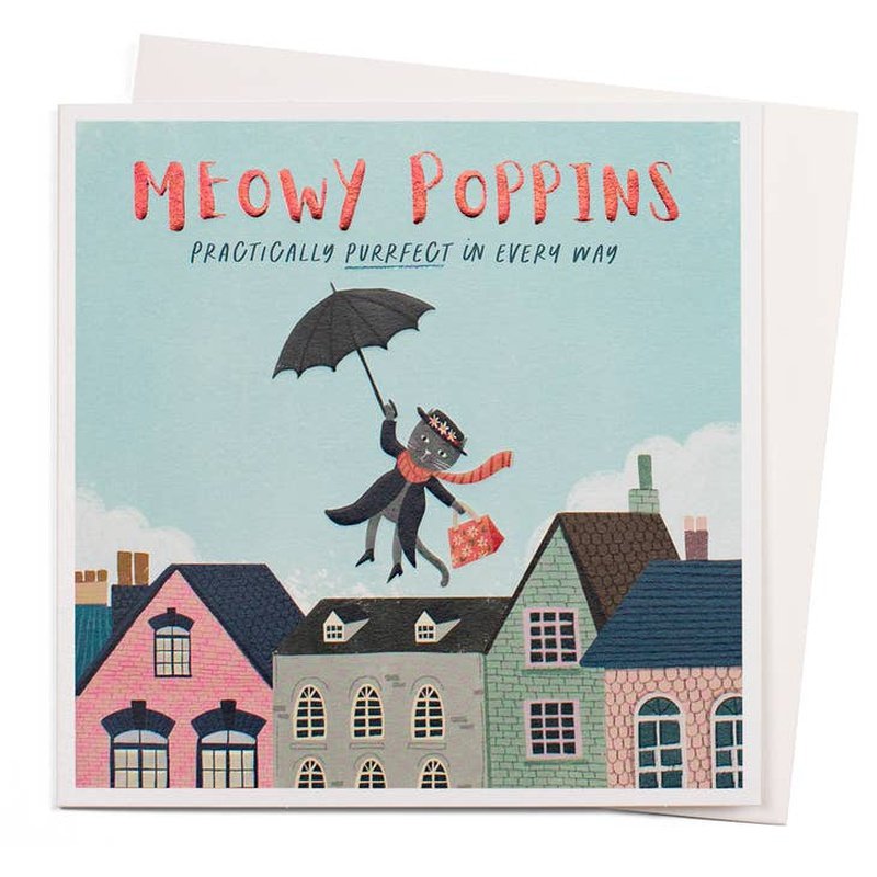 Kaart Meowy Poppins