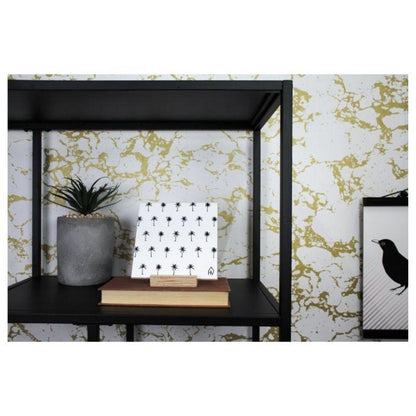 Housevitamin | Decoratieve tegel Palmbomen | Keramiek | Wit