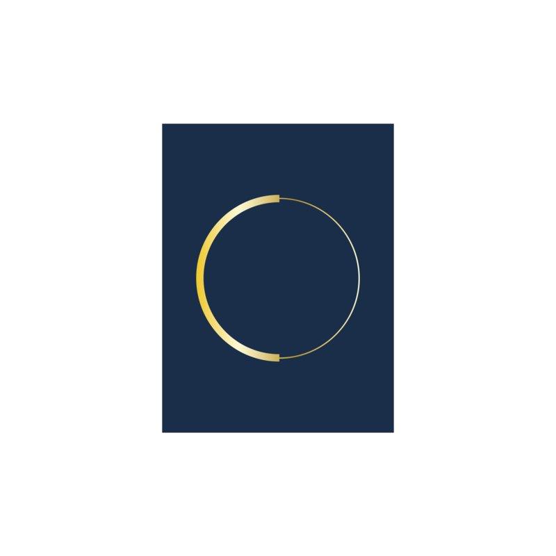 Poster cirkel | Blauw