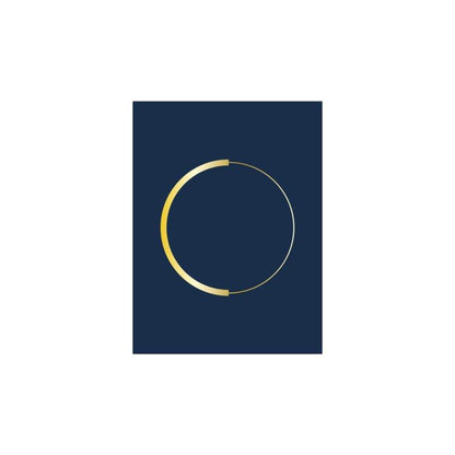 Poster cirkel | Blauw